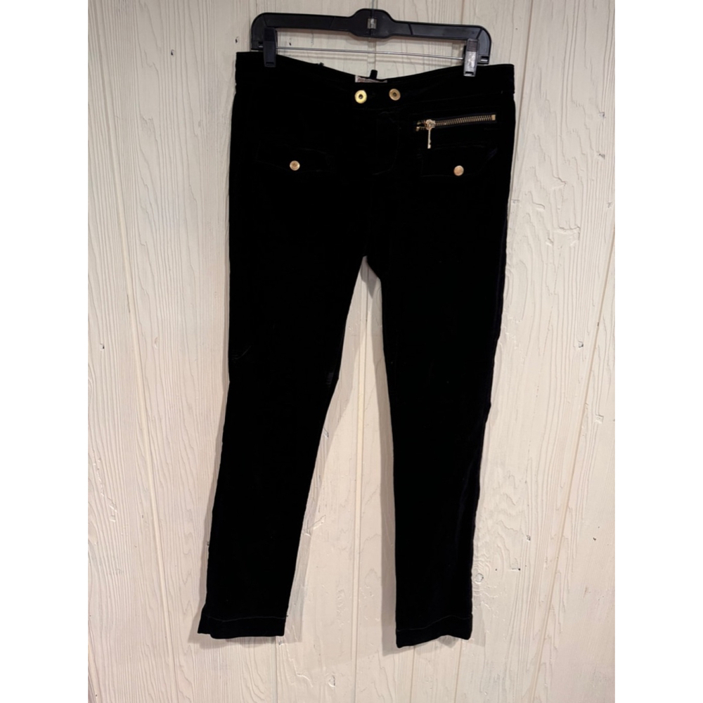 Twill Twenty Two Black Velvet Pants Size 30